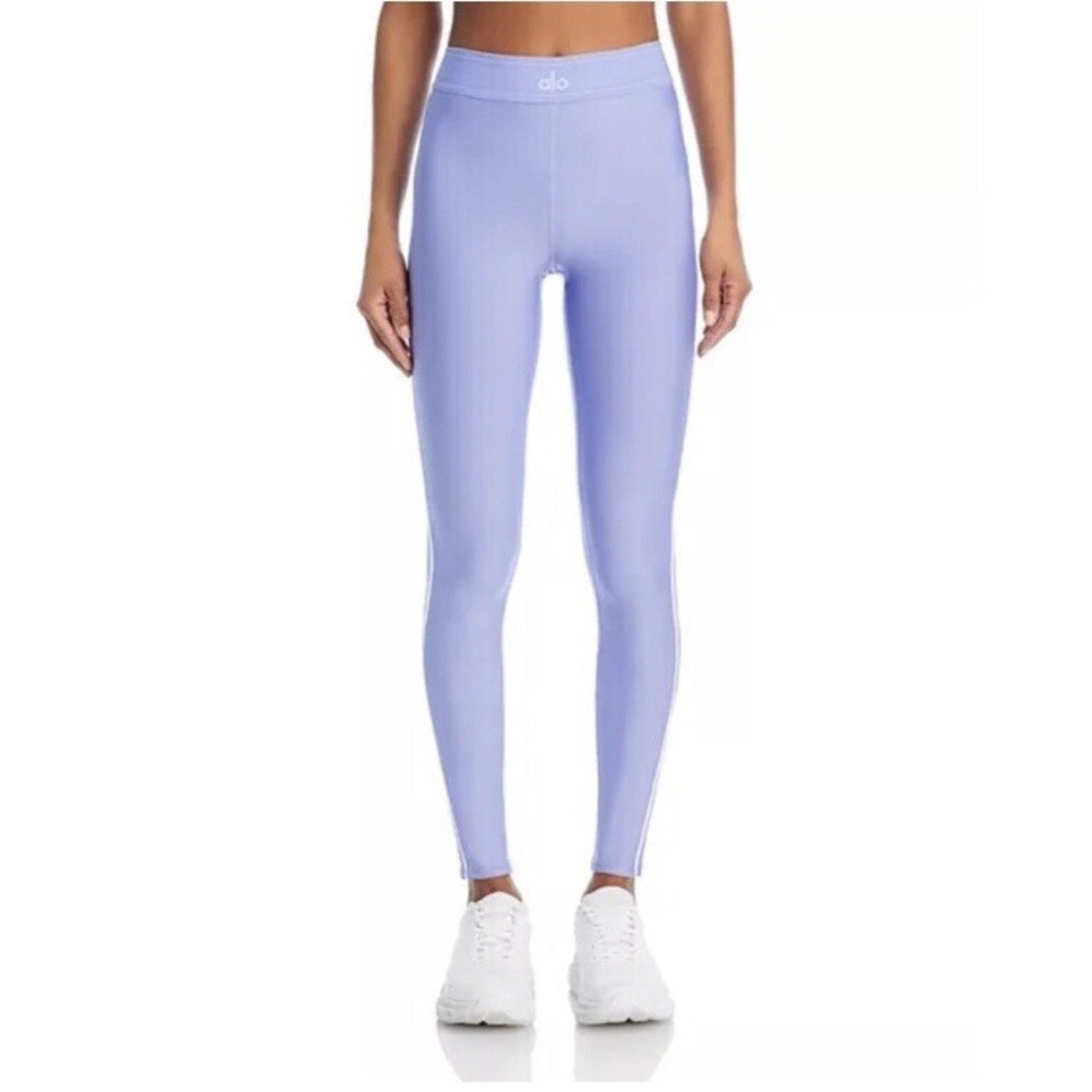 Alo Yoga Airlift High-Waist Suit Up Legging Lilac Blue/White S